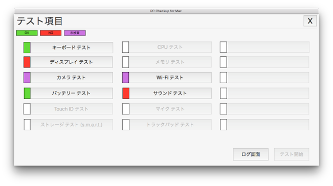 テスト項目